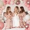 Dusty Pink Balloons Arch Garland Kit – Boho Pink, White, and Sand Latex Balloons with Metallic & Confetti Accents – Perfect for Baby Showers, Mother’s Day, Birthday Parties & Celebrations